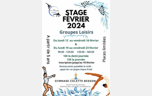 Stage Loisirs Février 2024