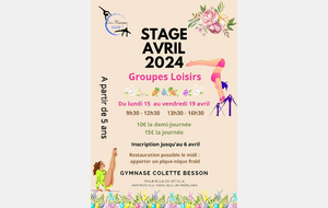 Stage Avril 2024