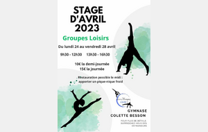 Stage d'Avril 2023