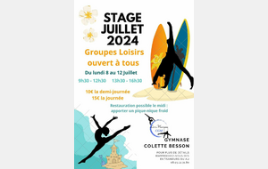 Stage Juillet 2024