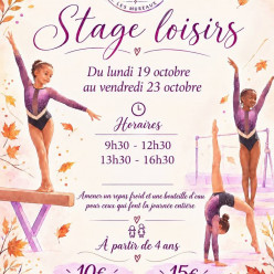 Stage Octobre 2026 🤸🏼‍♀️🤸‍♂️